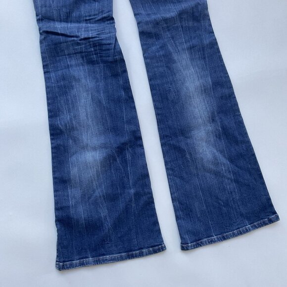 $198 Diesel Women’s Sandy B-Patch Slim Bootcut Jeans Regular Waist Blue Size 26 - Picture 16 of 16